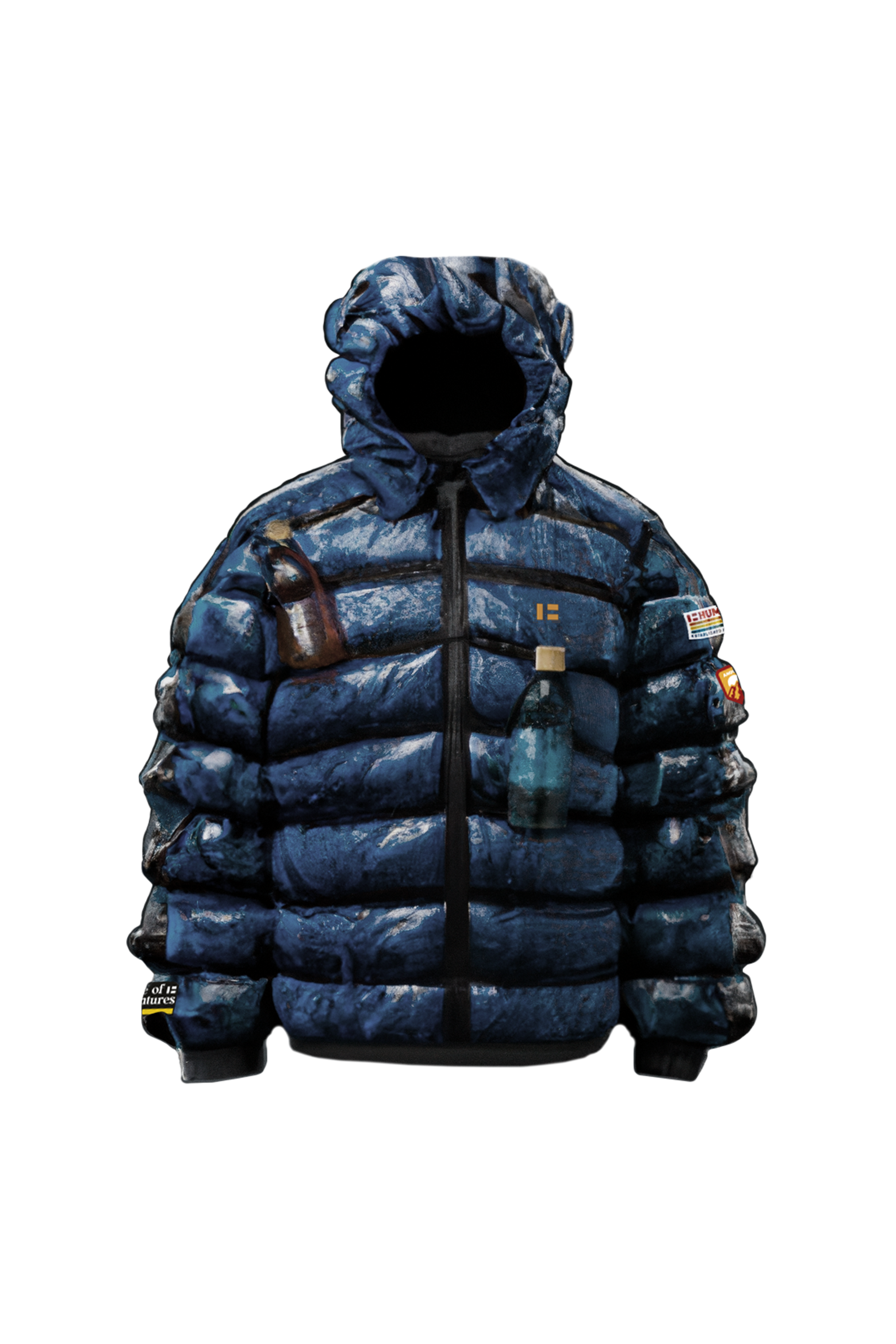 Abrigo Puffer Humpier azul unisex