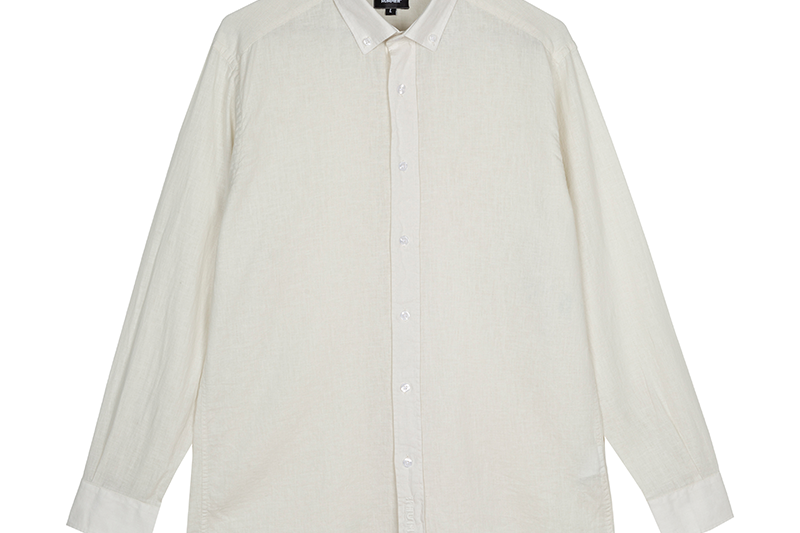 Camisa lino manga larga offwhite humpier