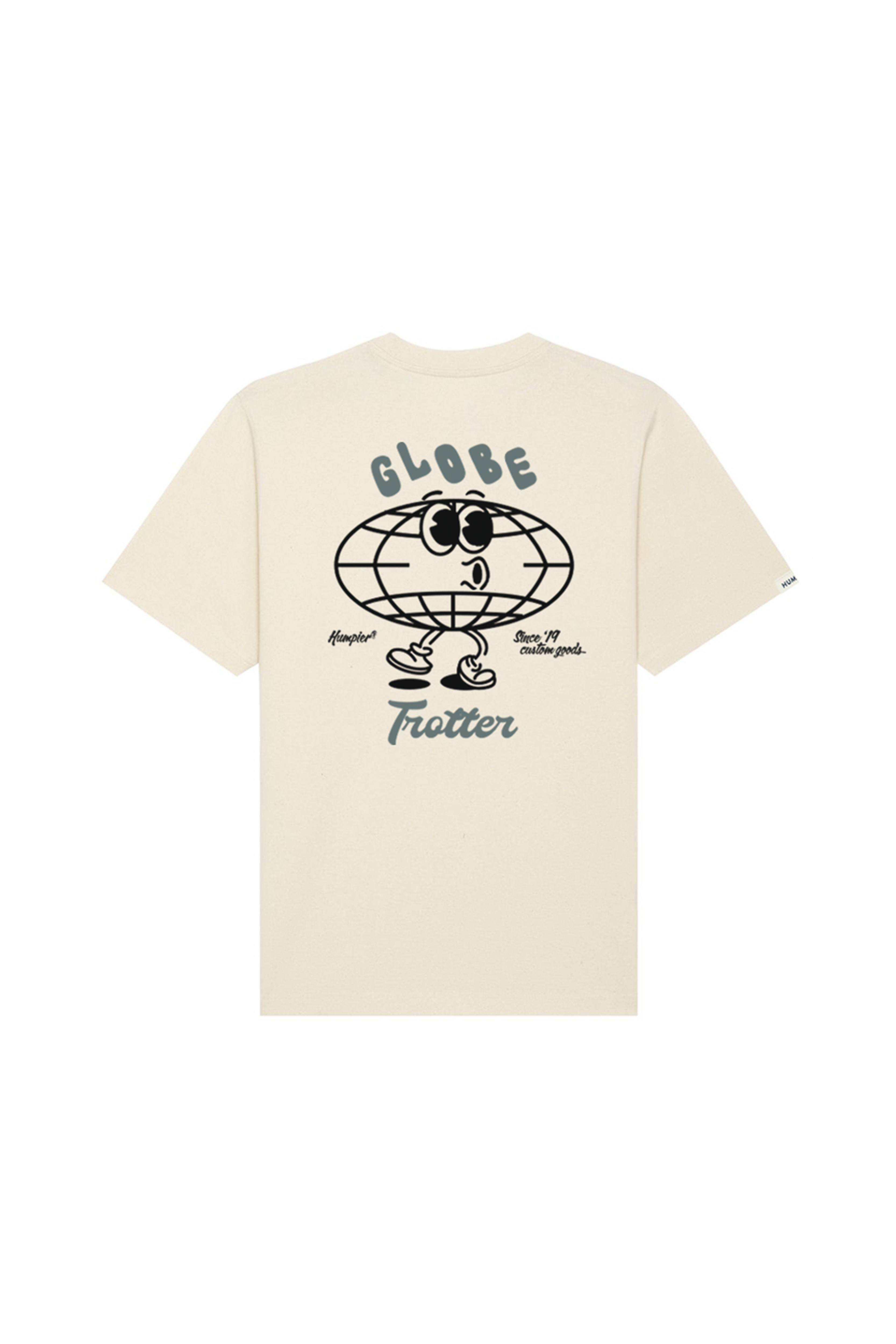 Camiseta manga corta Globe Humpier blanco crudo