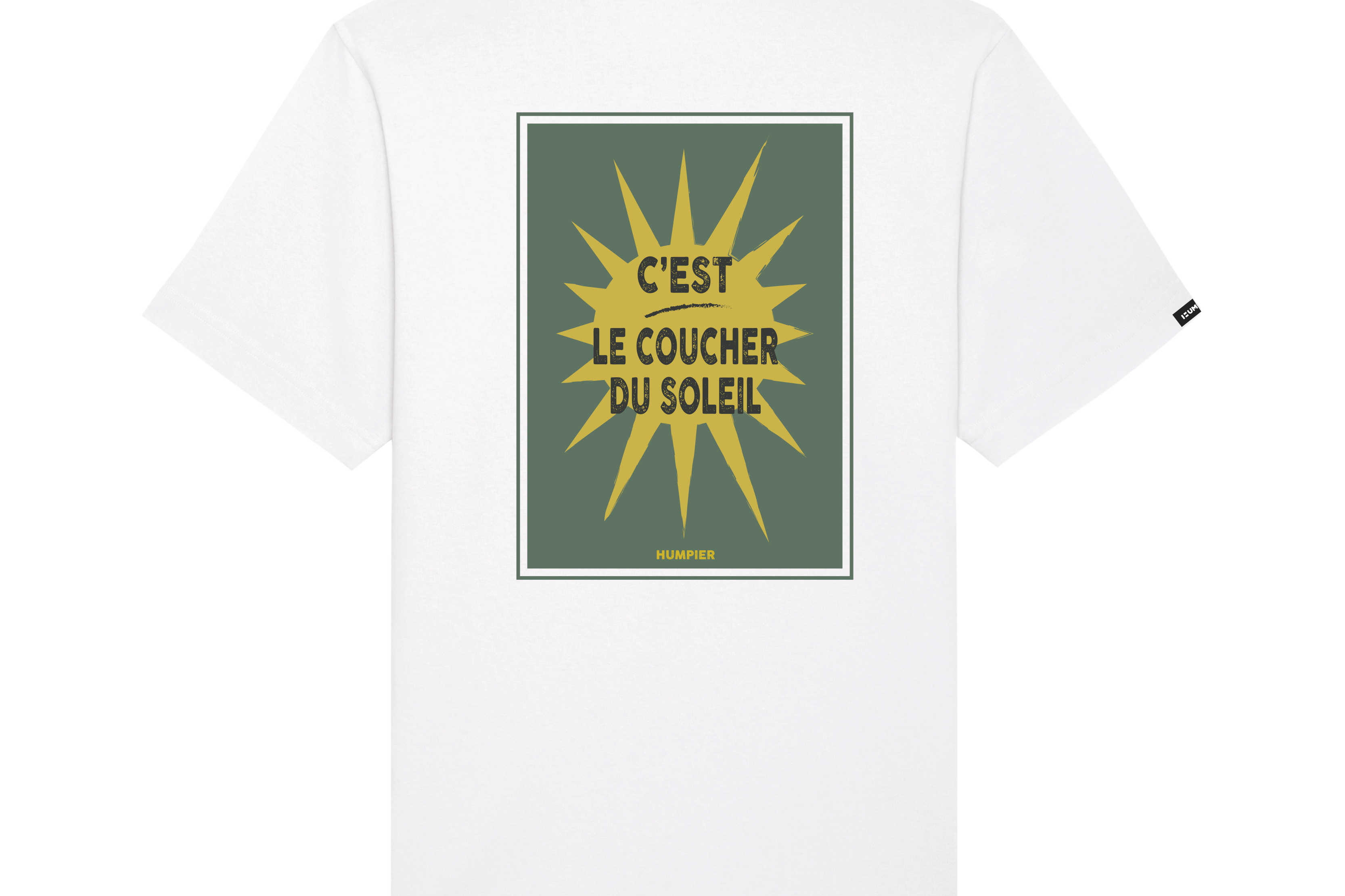 Camiseta manga corta Le Coucher Humpier blanca