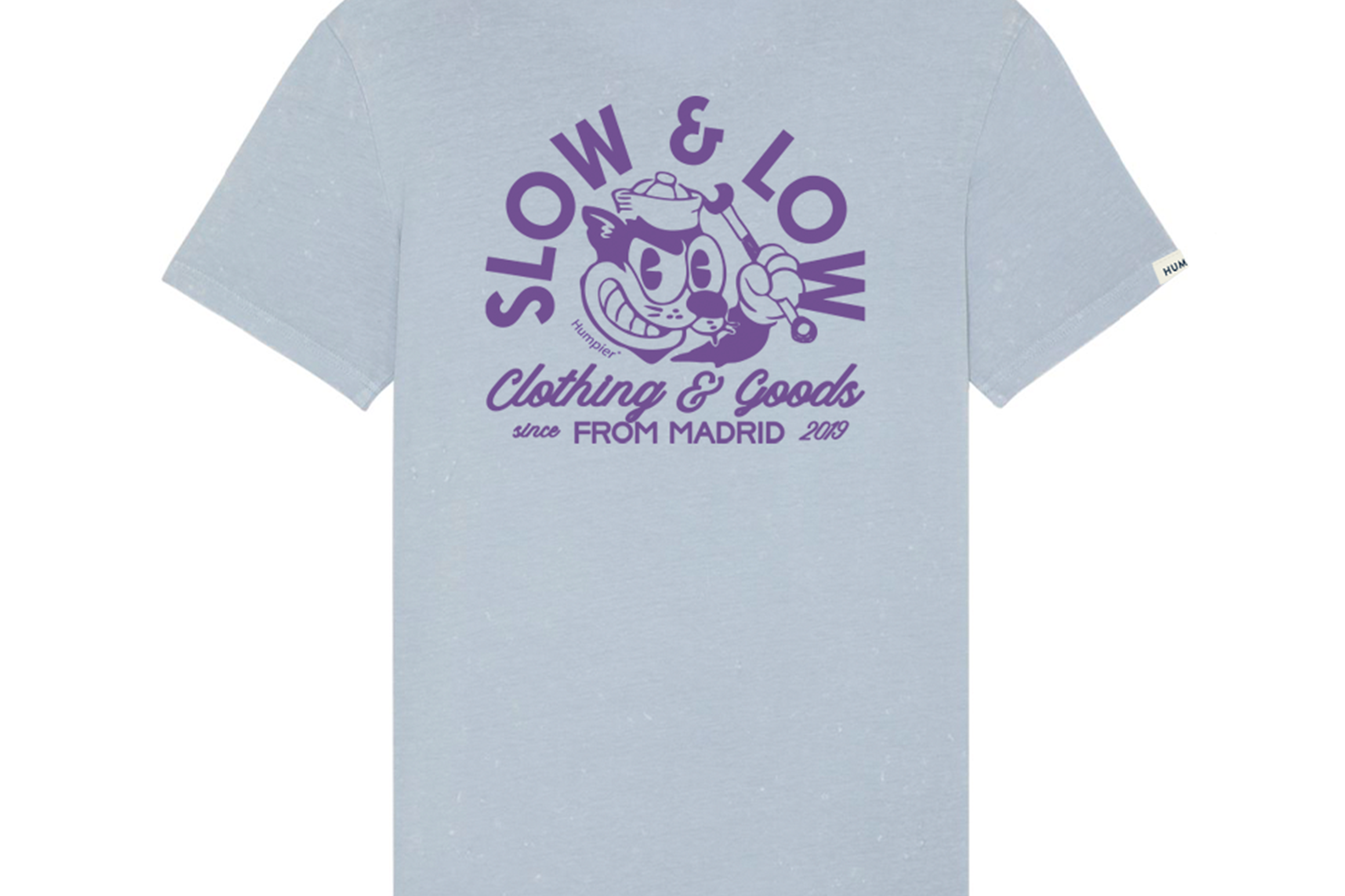 Camiseta manga corta Slow & Low Humpier azul