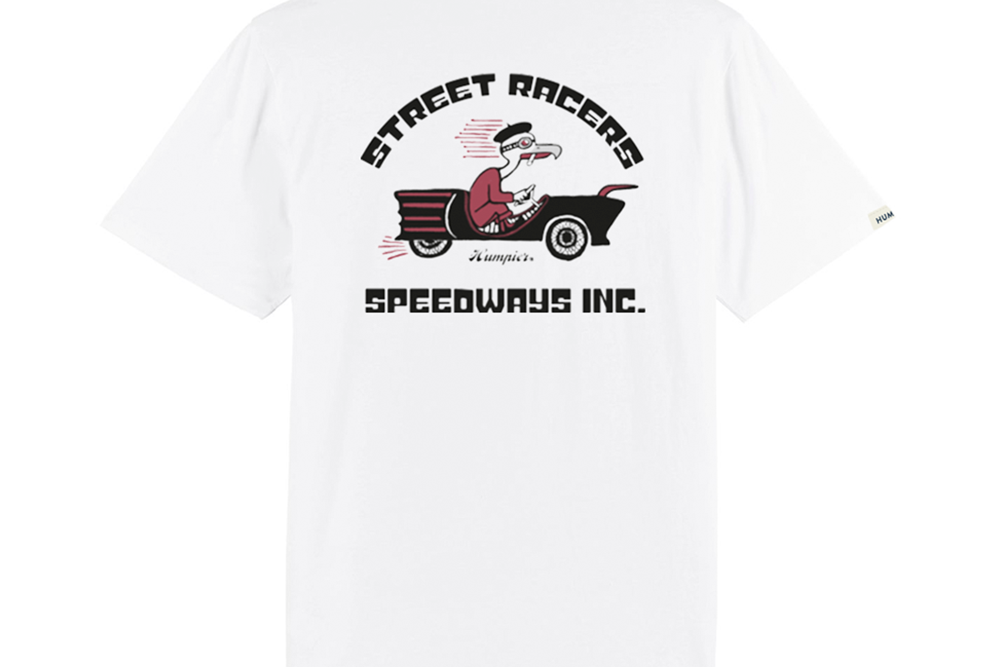 Camiseta manga corta Street Racers Humpier blanca