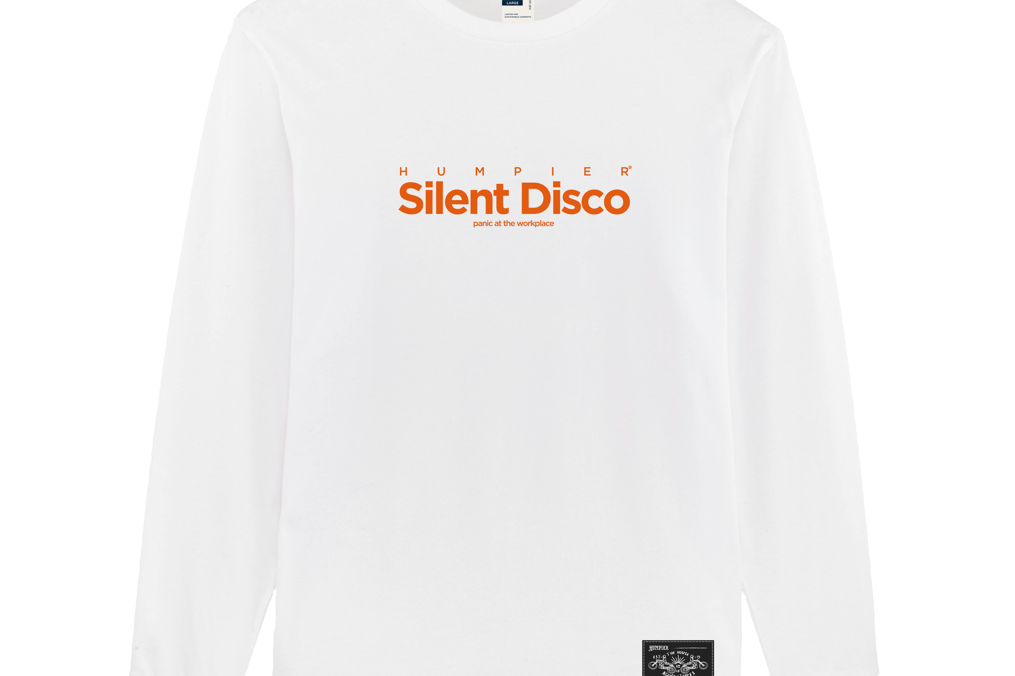 Camiseta manga larga Silent Disco Humpier blanca