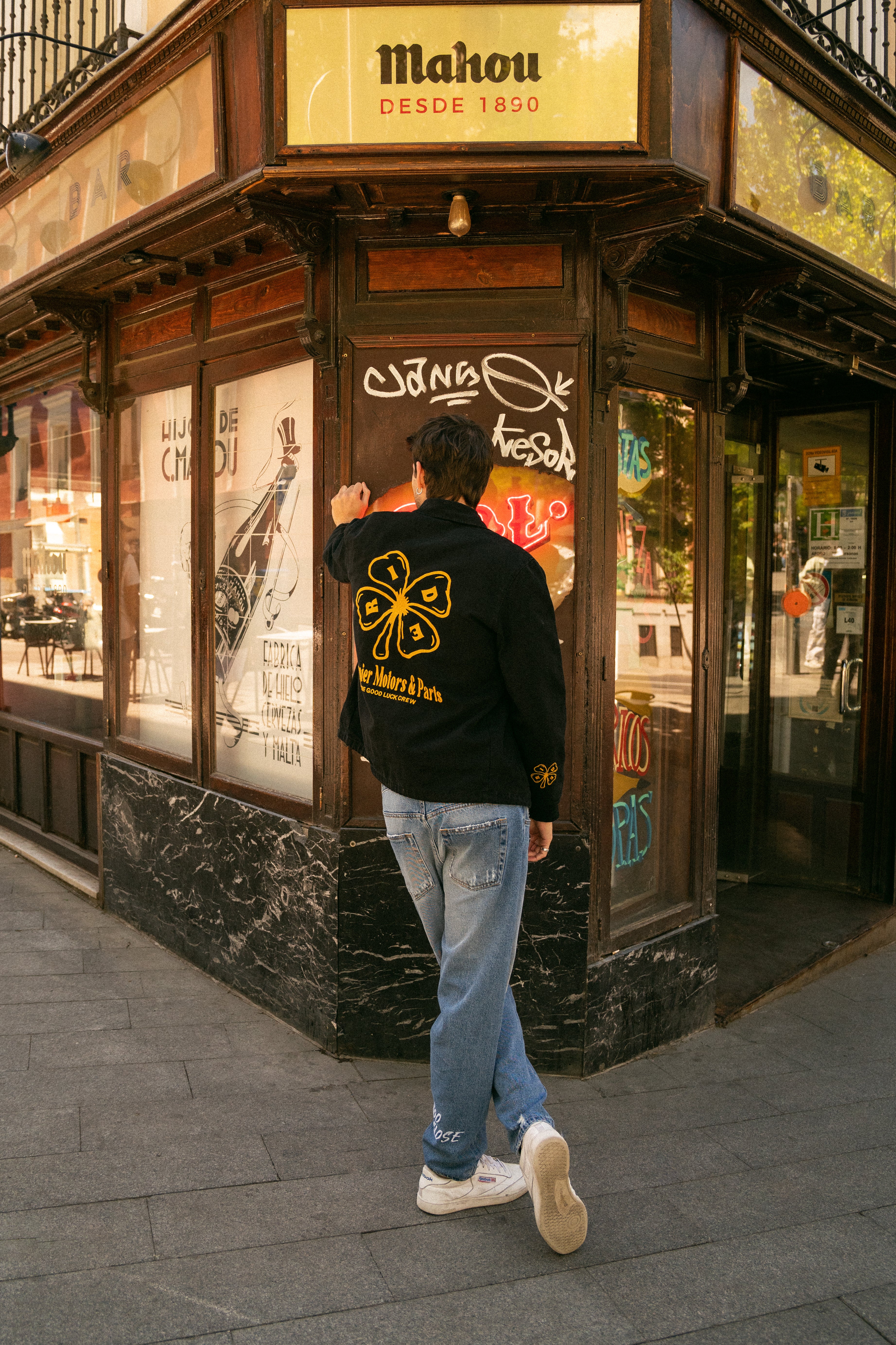 Chaqueta Trucker Good Luck Crew Negra