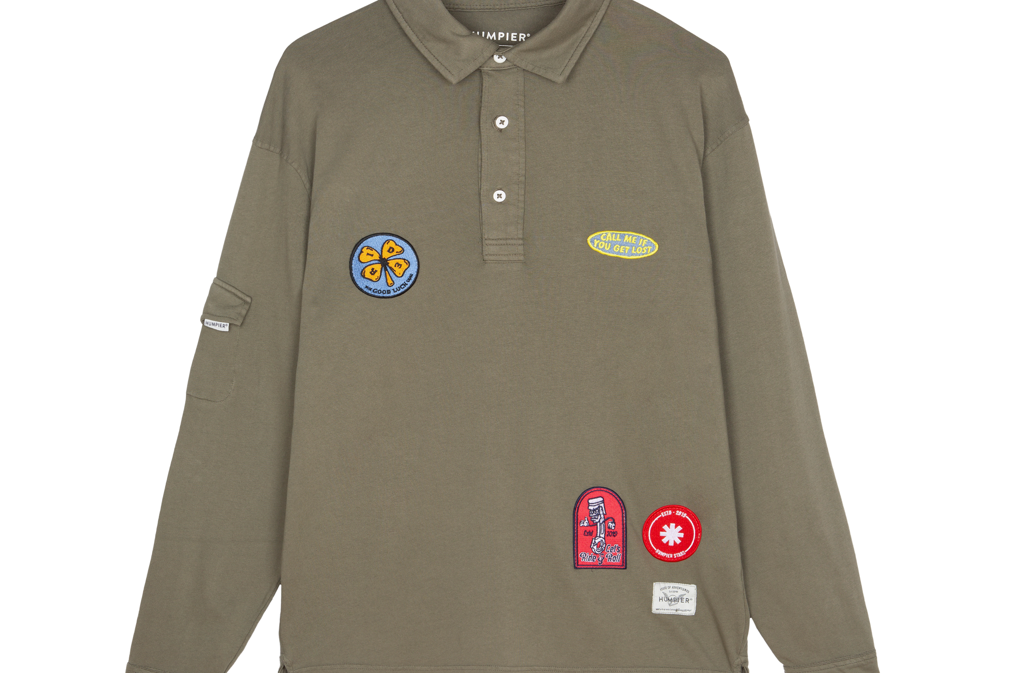 Polo Manga Larga Patches Humpier