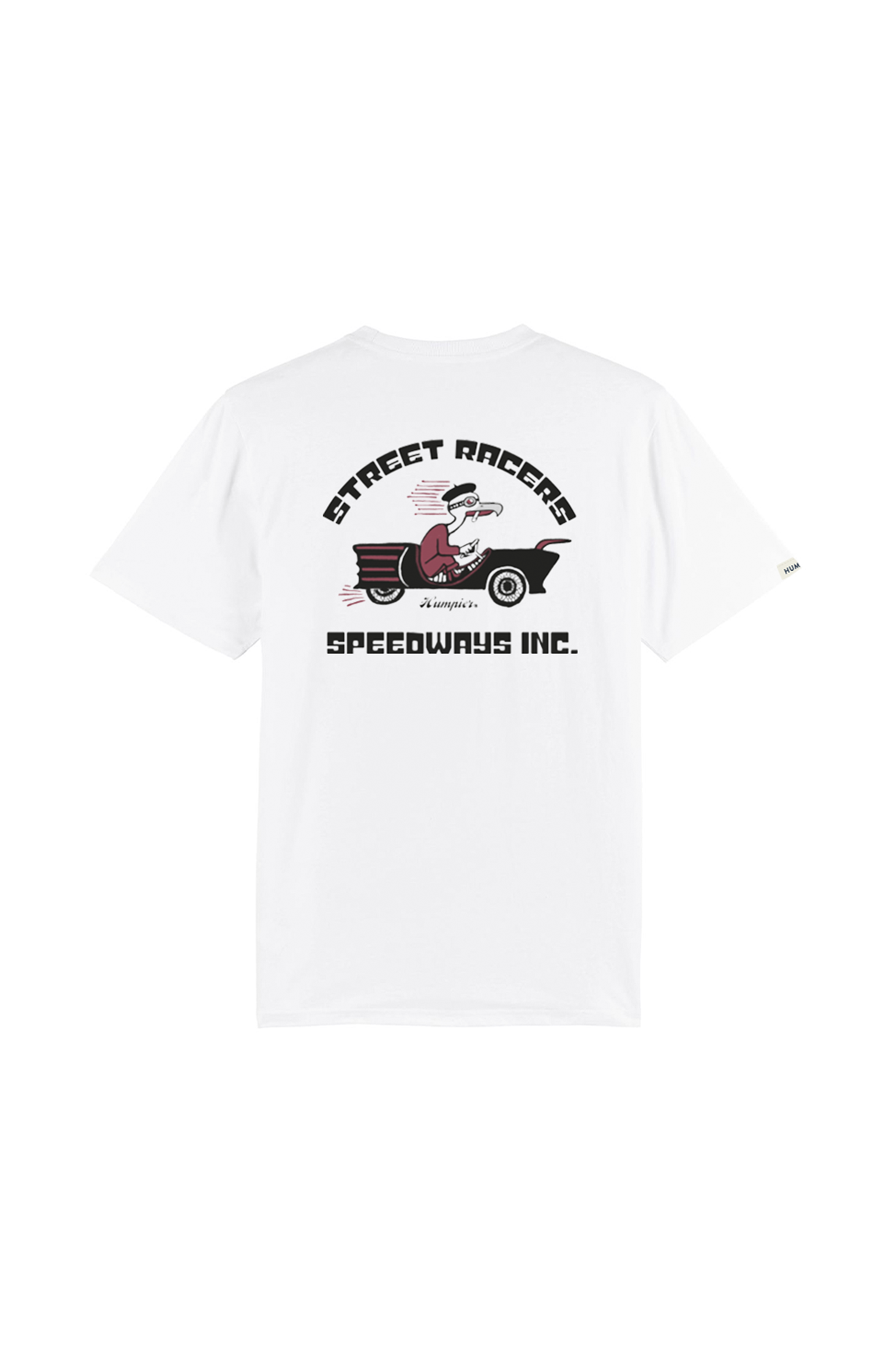 Camiseta manga corta Street Racers Humpier blanca