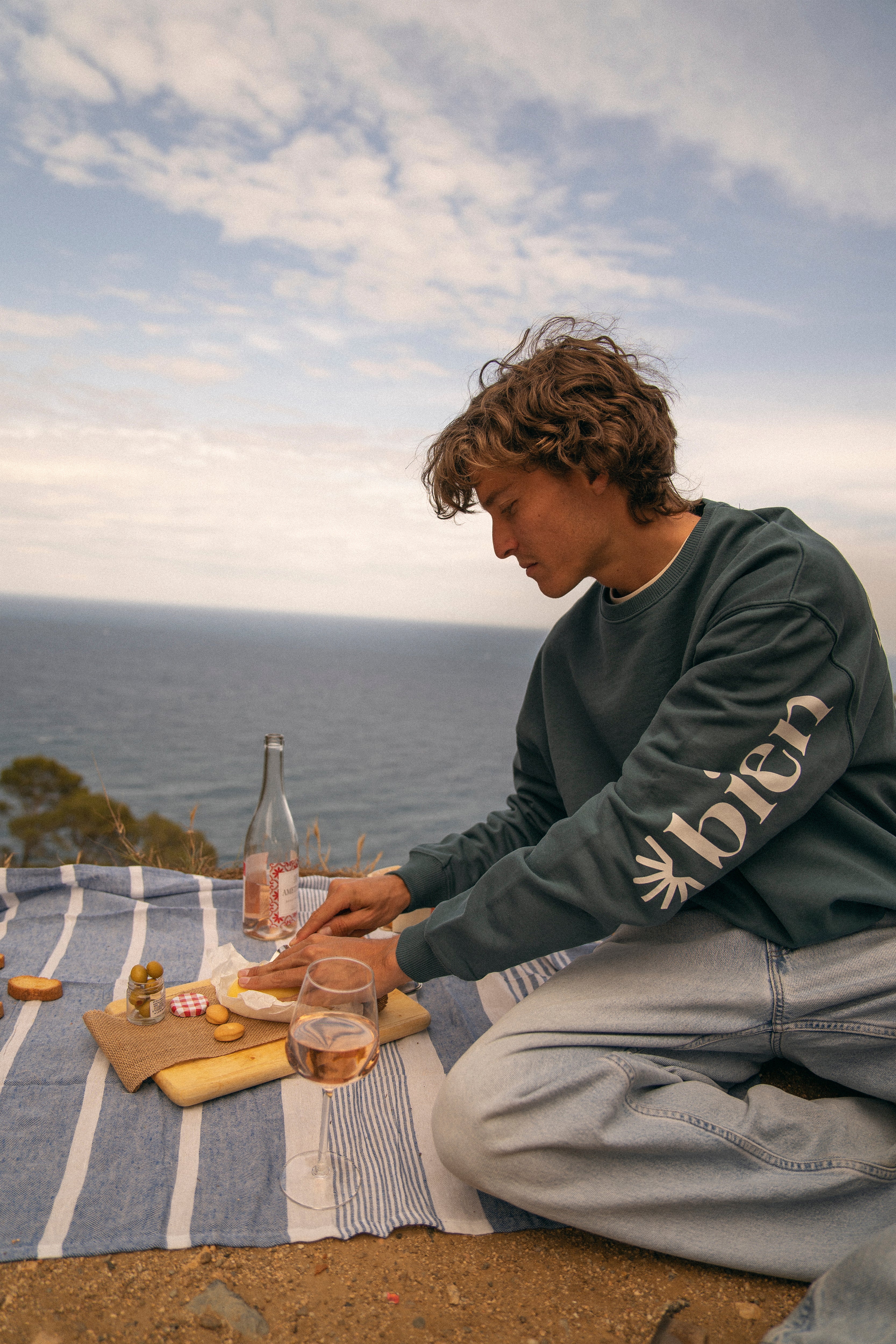 Sudadera sin capucha Crewneck Bien Sûr Humpier verde