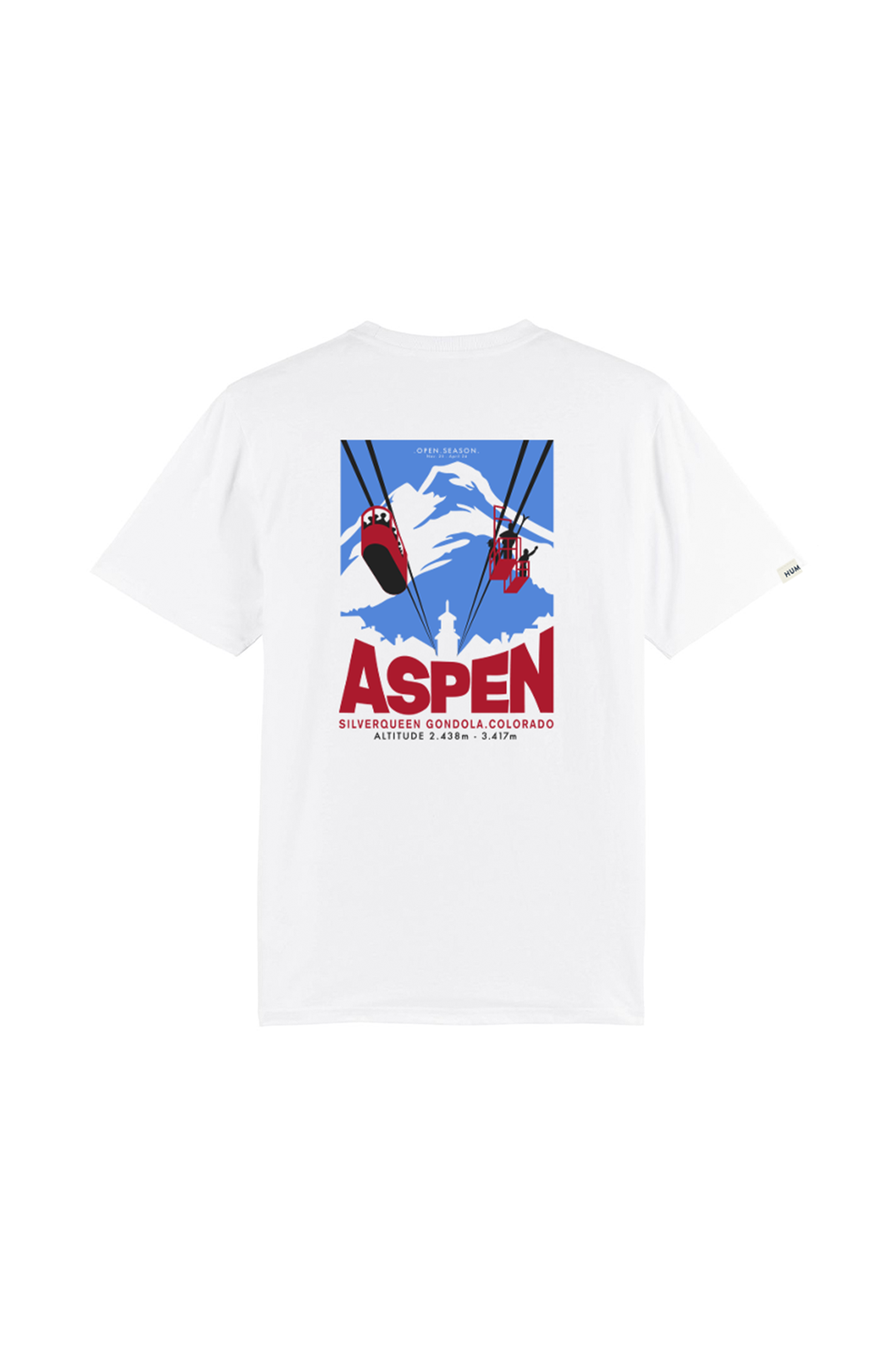 Camiseta manga corta Aspen Humpier blanca