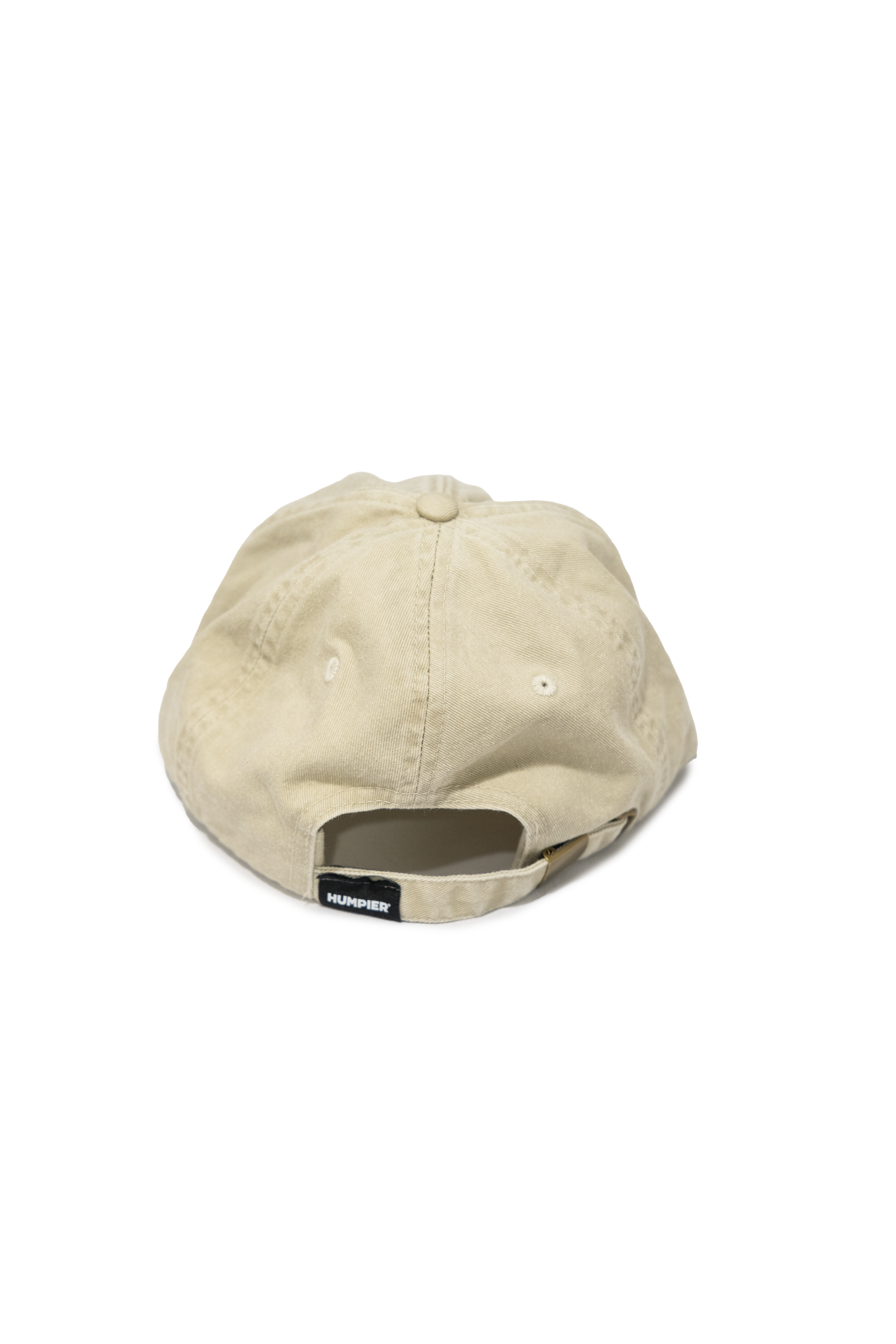 gorra de tela con bordado Mental Vacaction off-white o beige