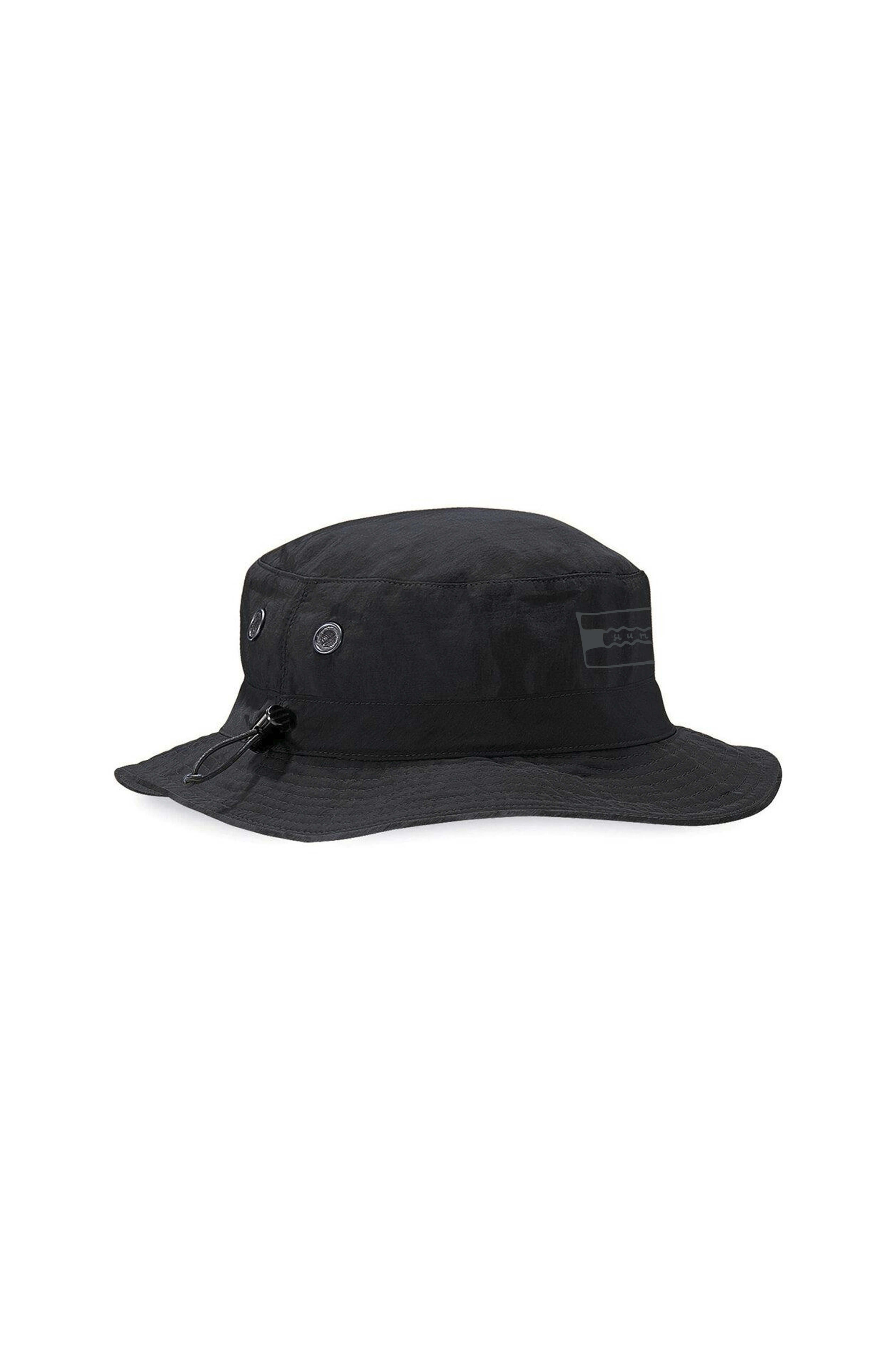 Gorro bucket pescador negro 