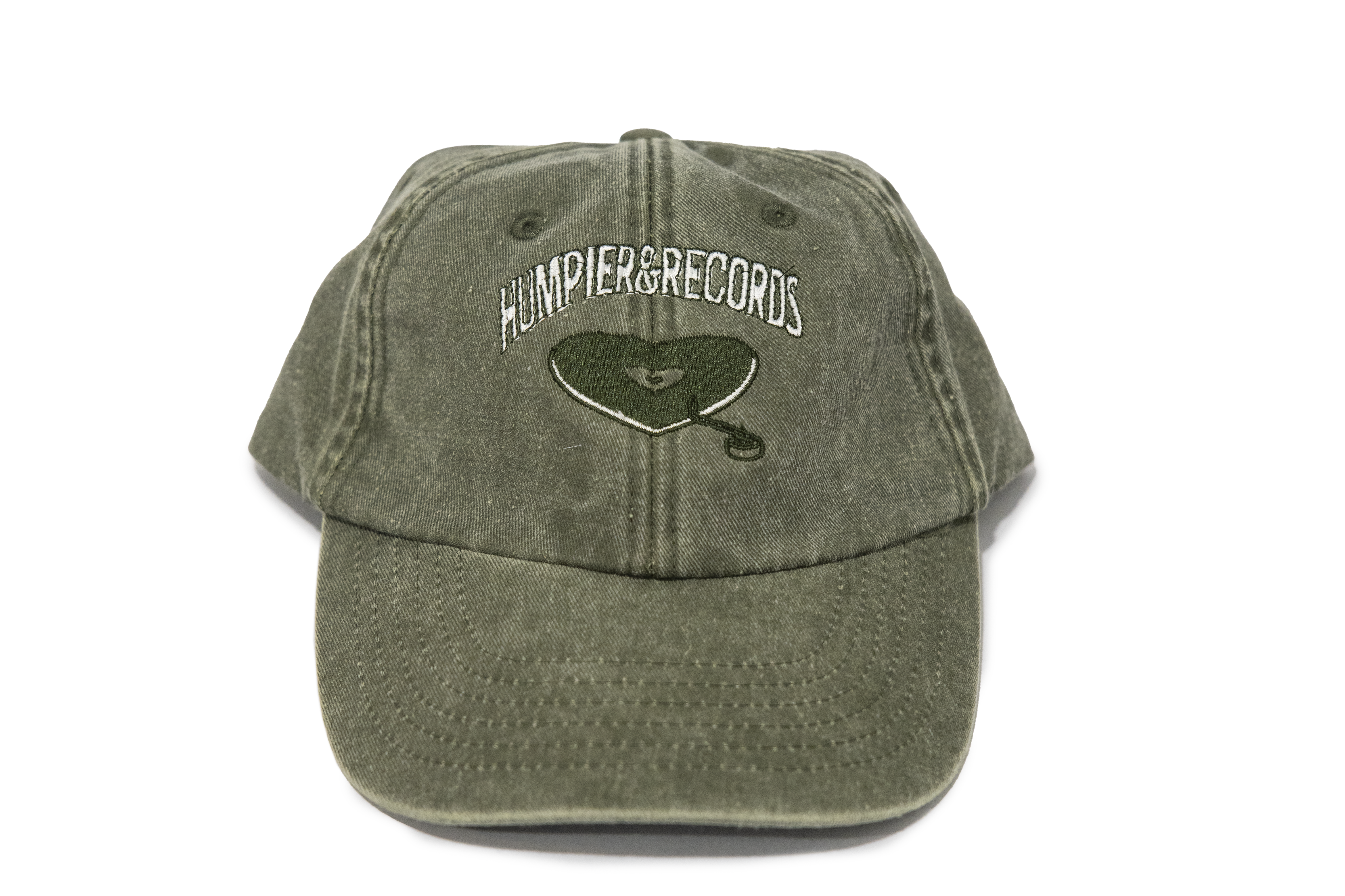 Gorra con bordado Humpier Records khaki/verde