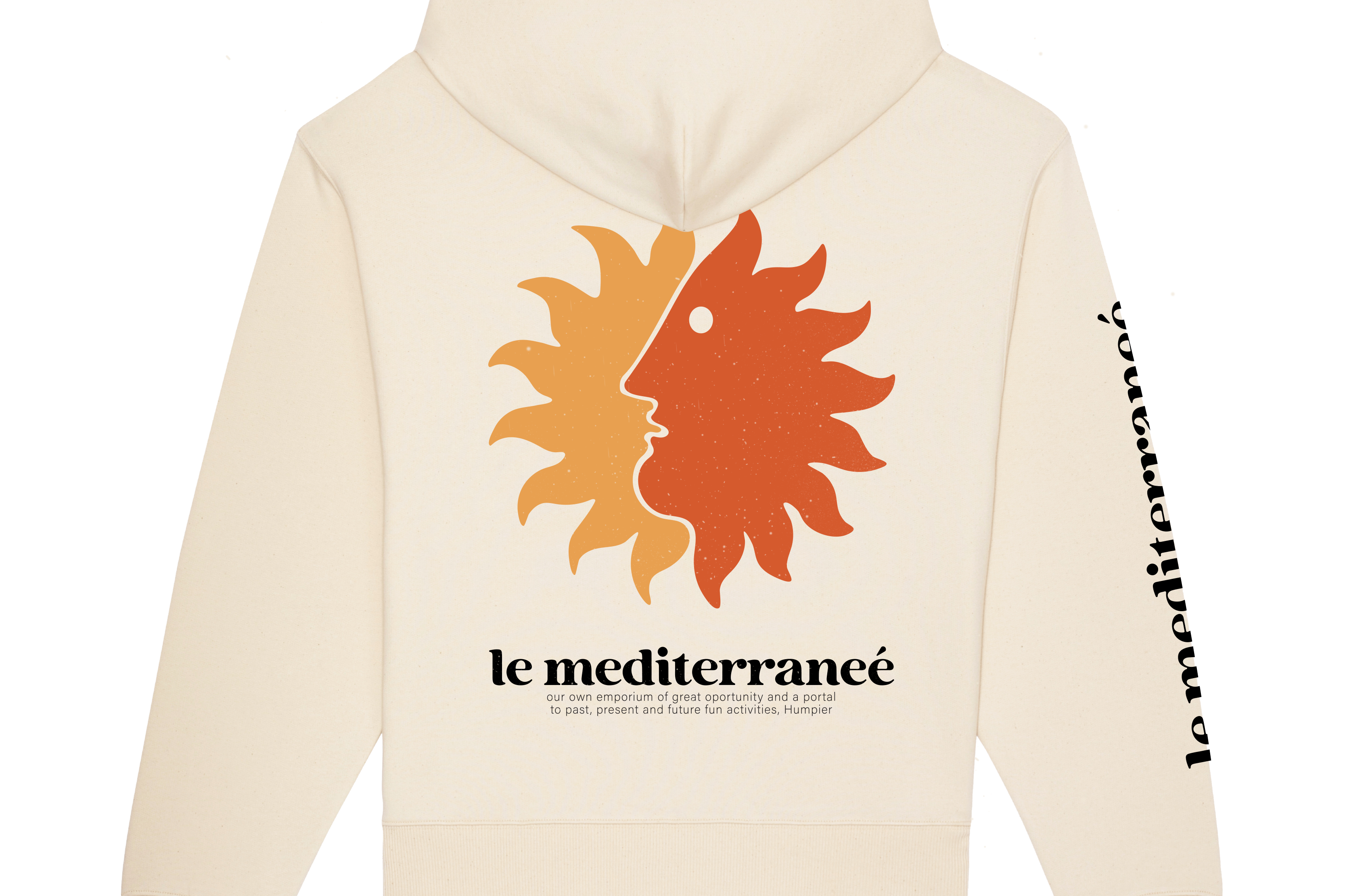 Sudadera con capucha Hoodie Le Mediterraneé Humpier beige