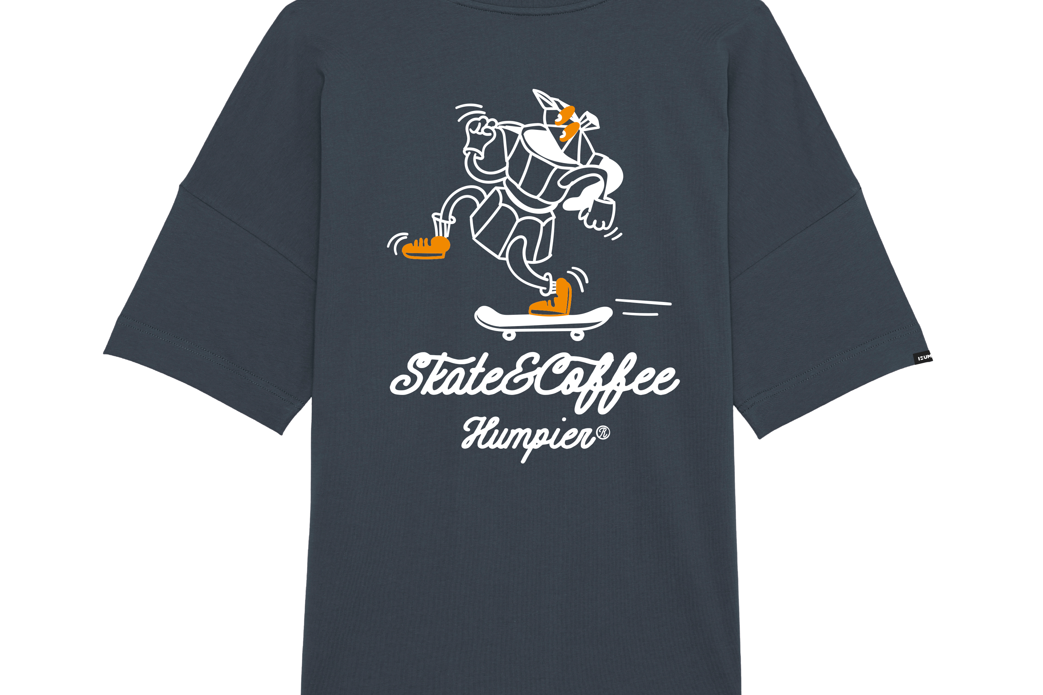 Camiseta manga corta Skate & Coffee Humpier azul