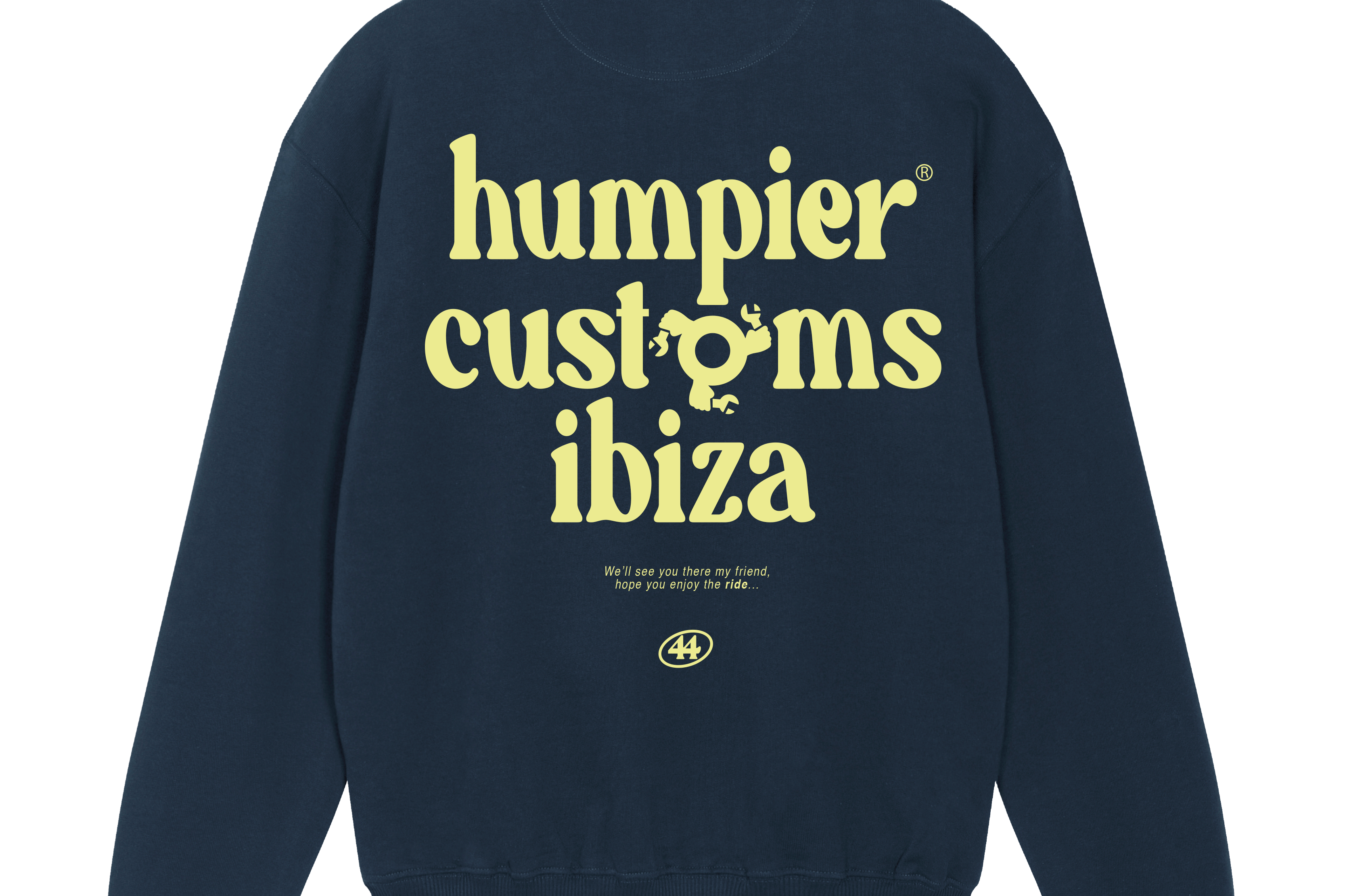 Sudadera sin capucha Crewneck Customs Ibiza Humpier azul
