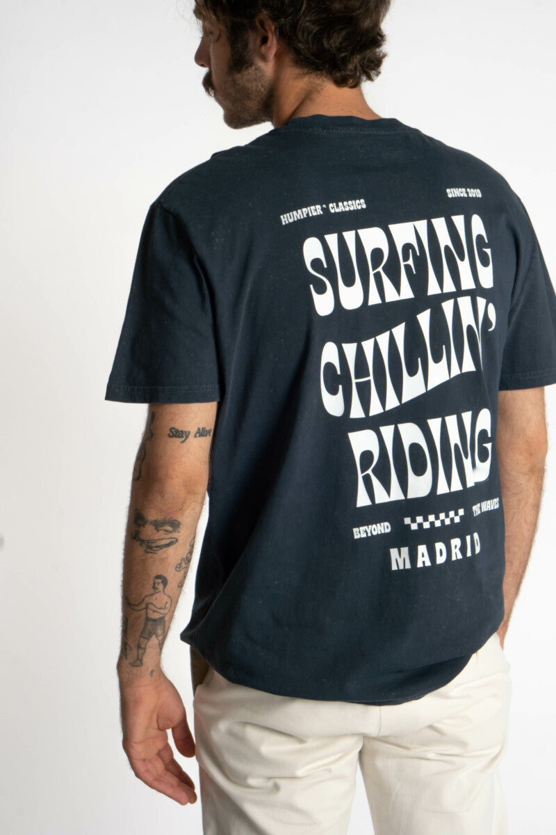 Camiseta manga corta Chilling Madrid Humpier azul