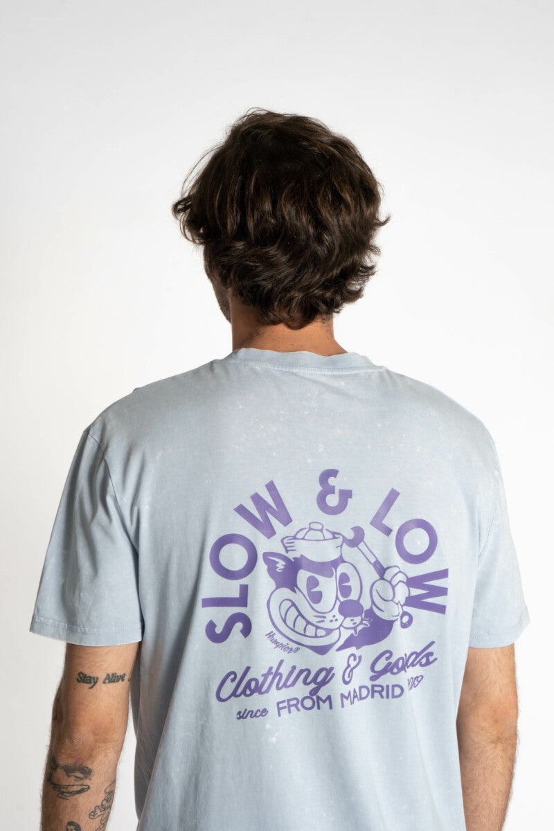 Camiseta manga corta Slow & Low Humpier azul