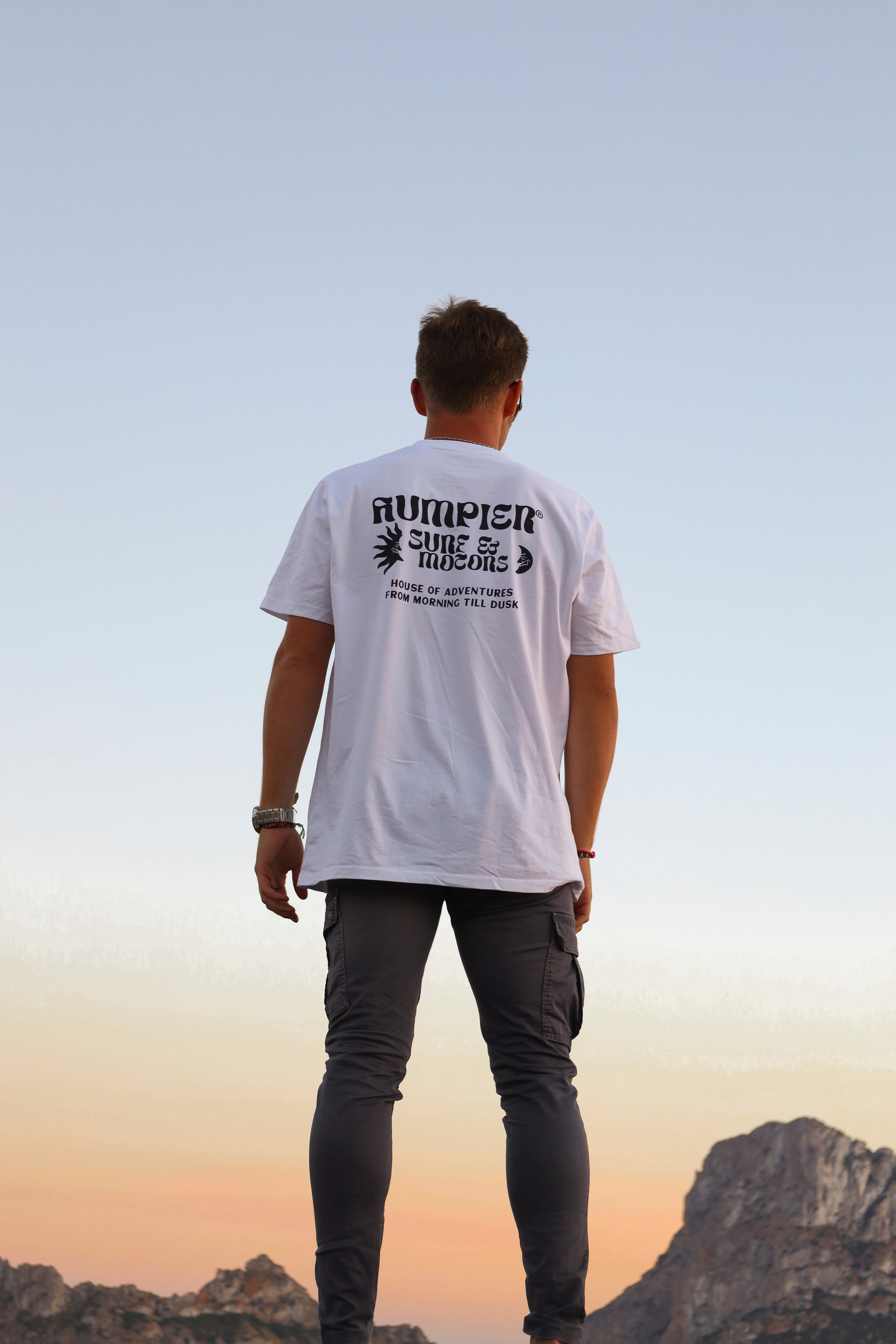 Camiseta manga corta Surf & Motors Humpier blanca