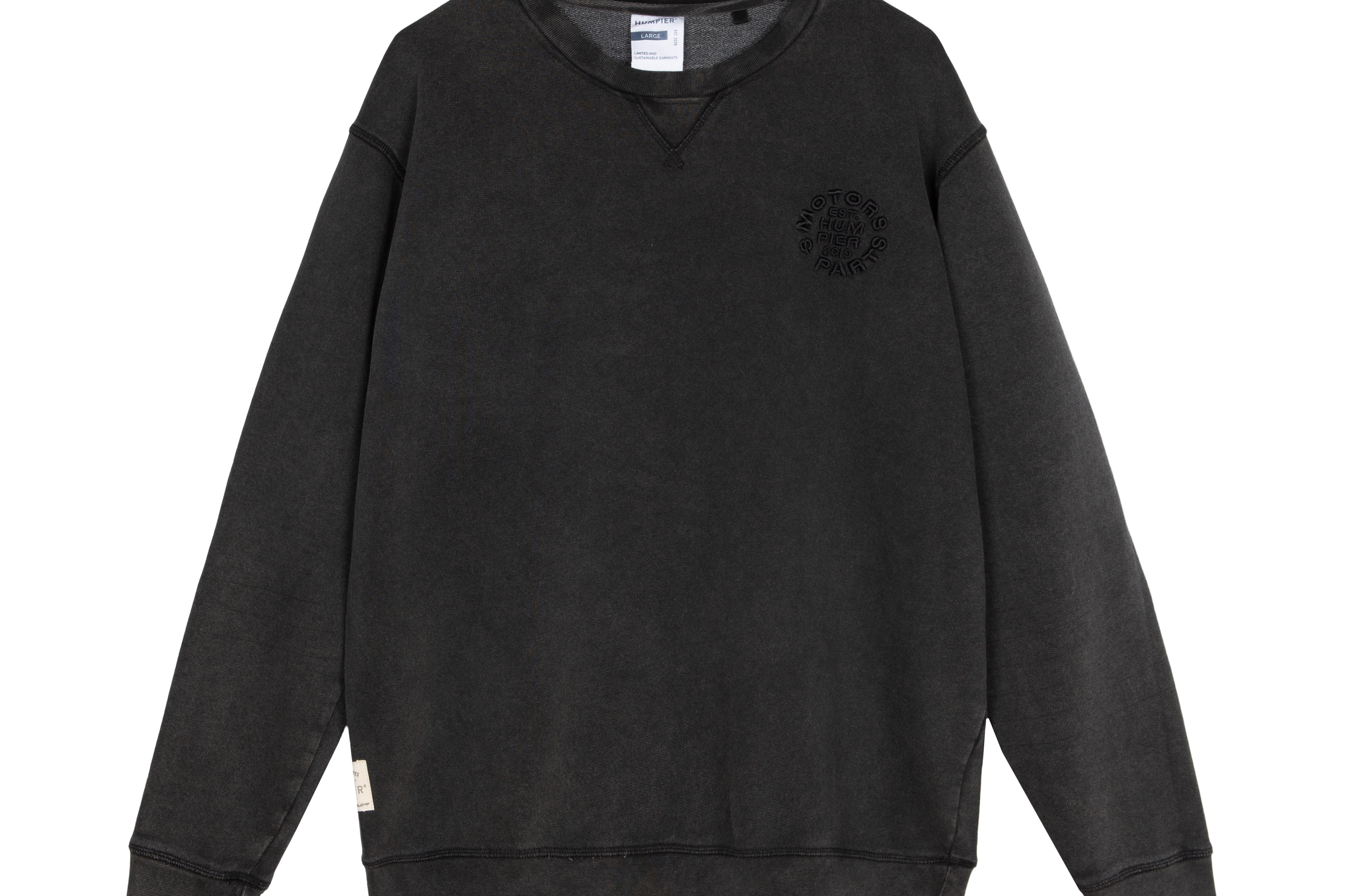 Sudadera sin capucha Crewneck Gentleman's Ride Humpier negra