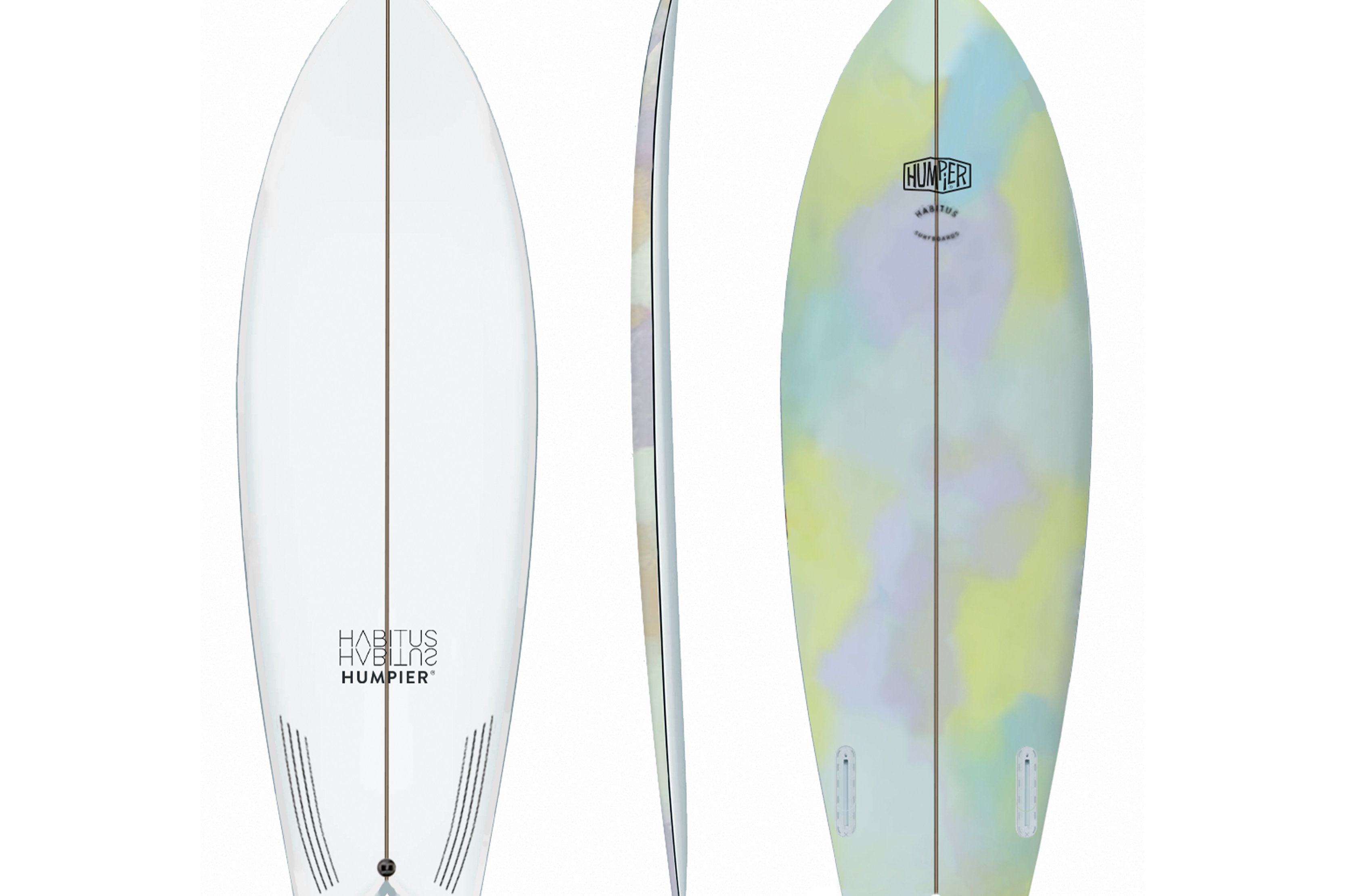Tabla de surf Fishboard Sani Fish Humpier x Habitus