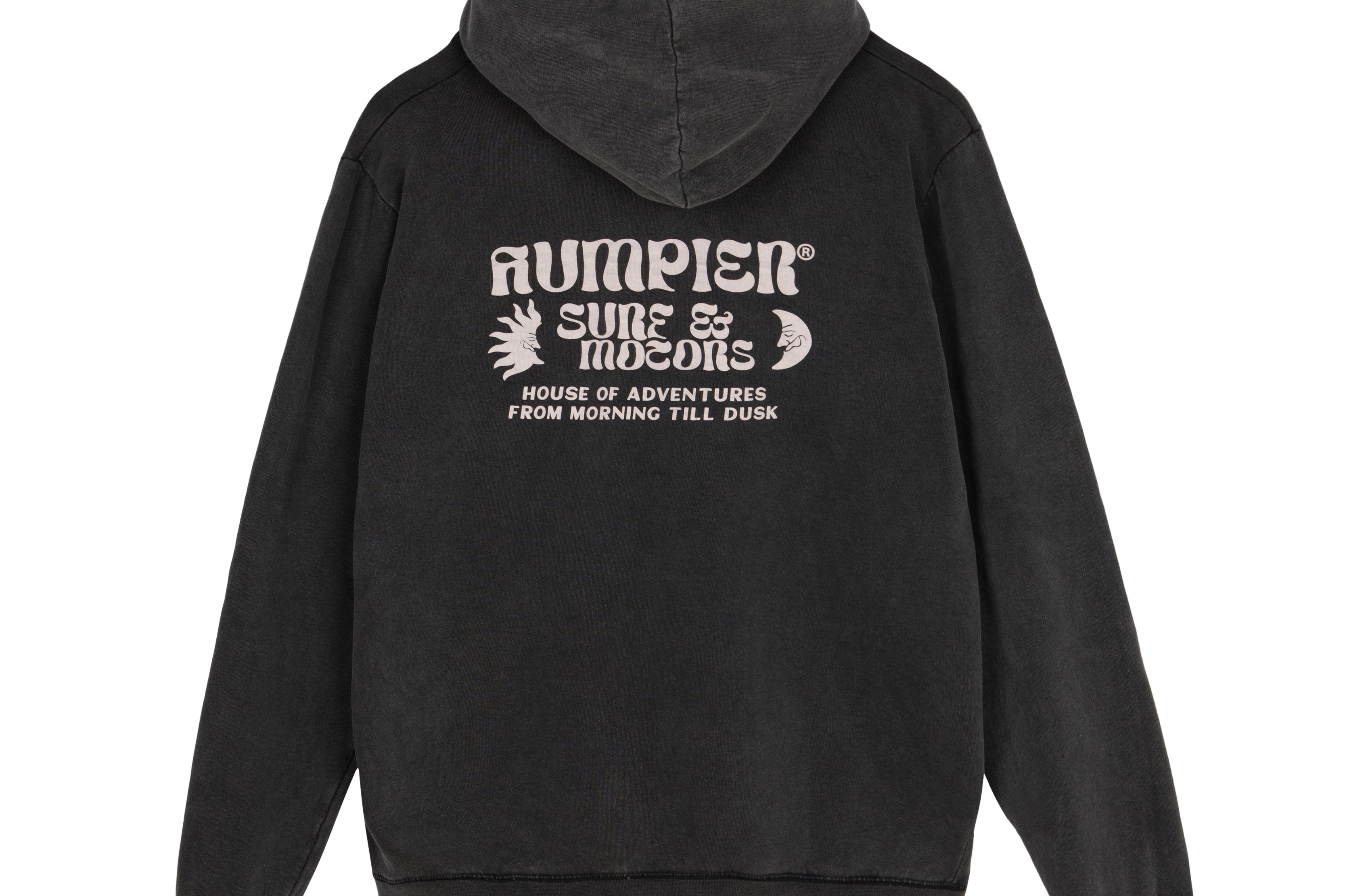 Sudadera con capucha borreg hoodie Surf & Motors Humpier negra